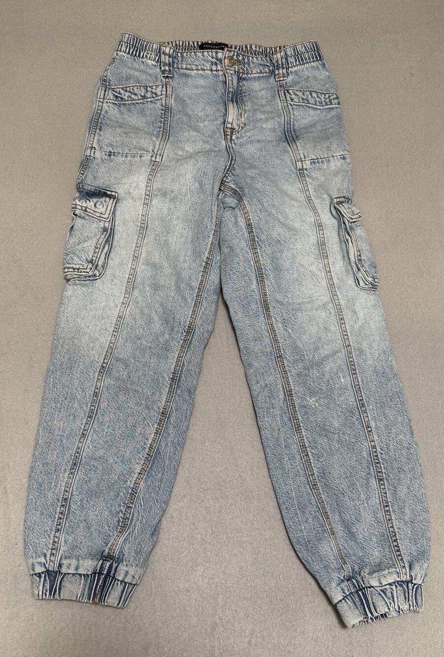 Aeropostale Jeans Women's Baggy Jogger Y2k Cargo Cotton Lyocell Tencel Medium